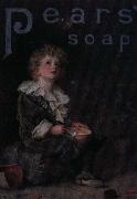 Sir John Everett Millais reklamtavla for pears pears soap med bubblor oil painting